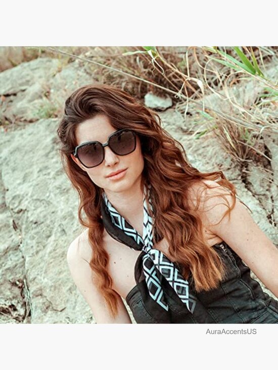 Oversized Square Polarized Sunglasses UV400 Protection Women Ladies Shades